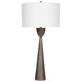 Waller - Handcrafted Cast Table Lamp - Brown, Dark