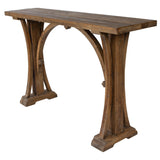 Genessis - Reclaimed Wood Console Table - Brown, Dark