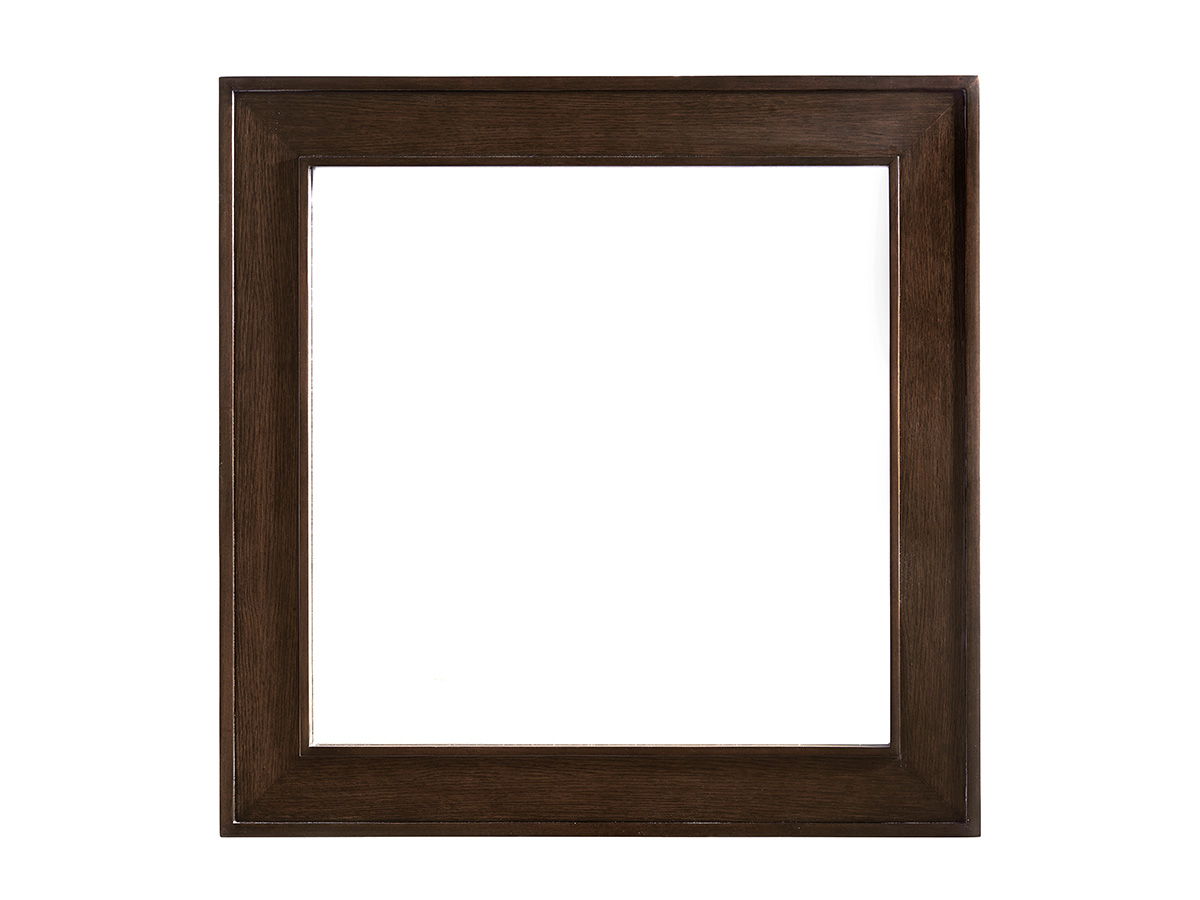 Zavala - Gallerie Square Mirror - Dark Brown