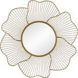 Blossom - Gold Floral Mirror