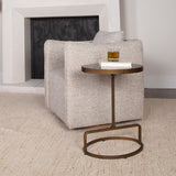 Jessenia - Stone Accent Table - Gray, Dark