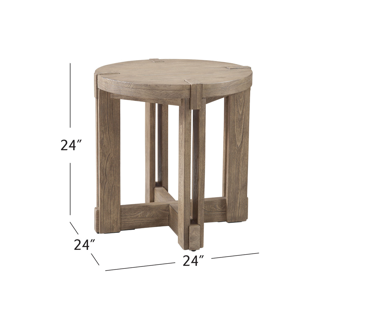 McGuire - End Table - Dark Brown