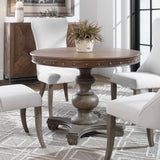 Sylvana - Wood Round Table - Brown, Dark