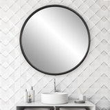 Dawsyn - Round Mirror - Black