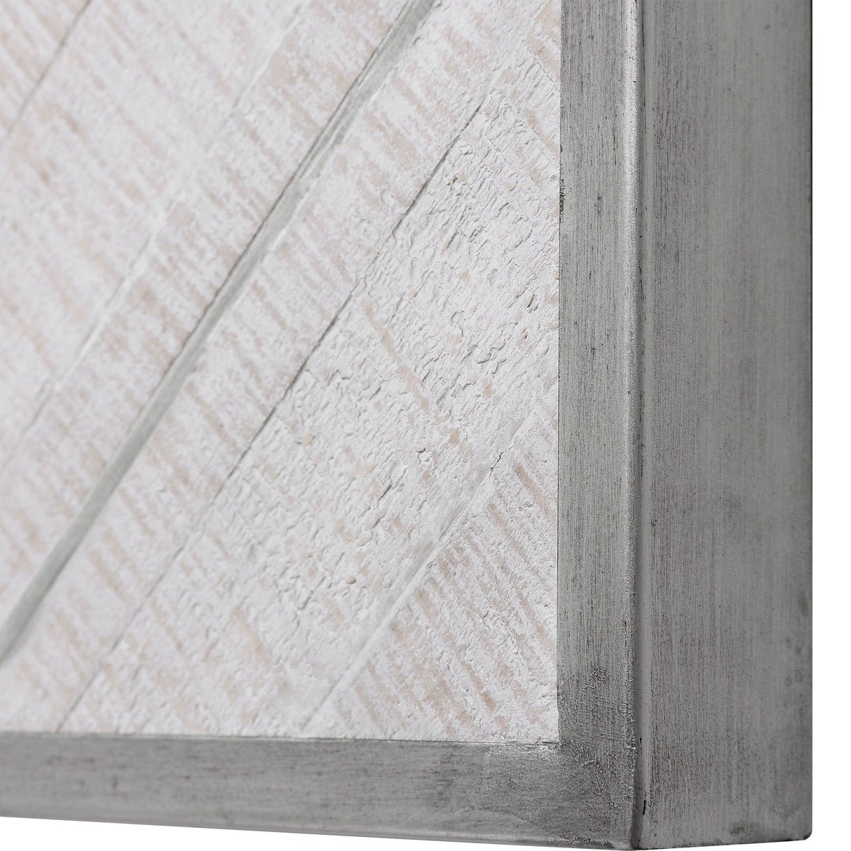 Redondo - Coastal Wood Wall Decor - Pearl Silver