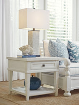 Ocean Breeze - Palm Coast Square End Table - White