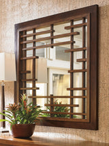 Island Fusion - Mikasa Square Mirror - Dark Brown