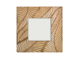 Twin Palms - Freeport Square Mirror - Light Brown