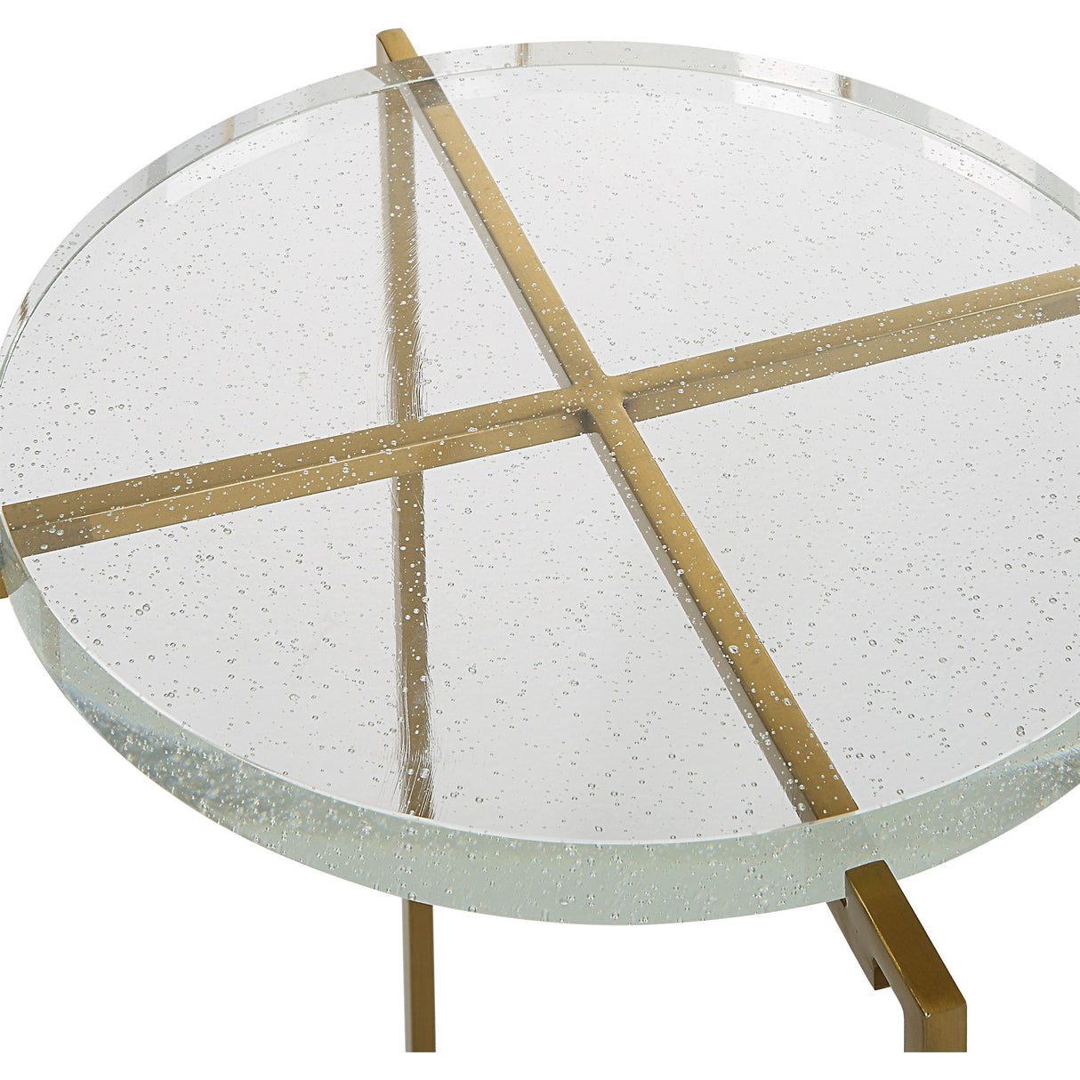 Star-crossed - Glass Accent Table - Gold