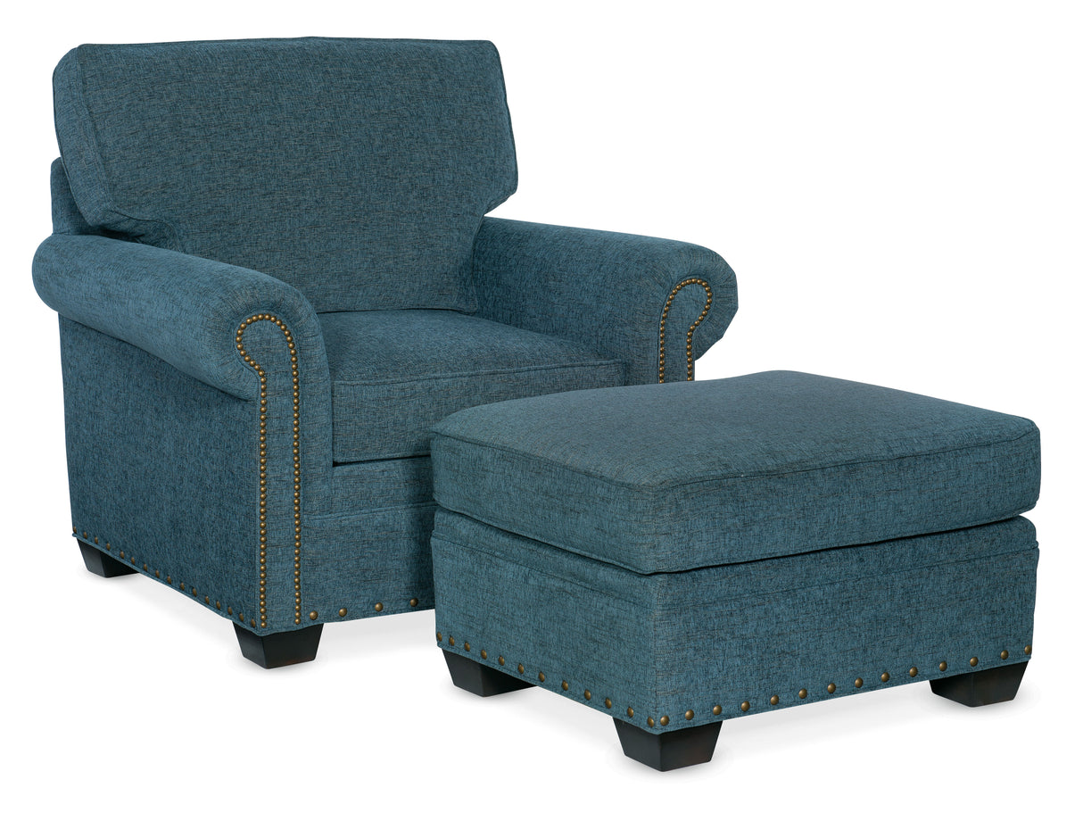 Hudson - Ottoman - Blue