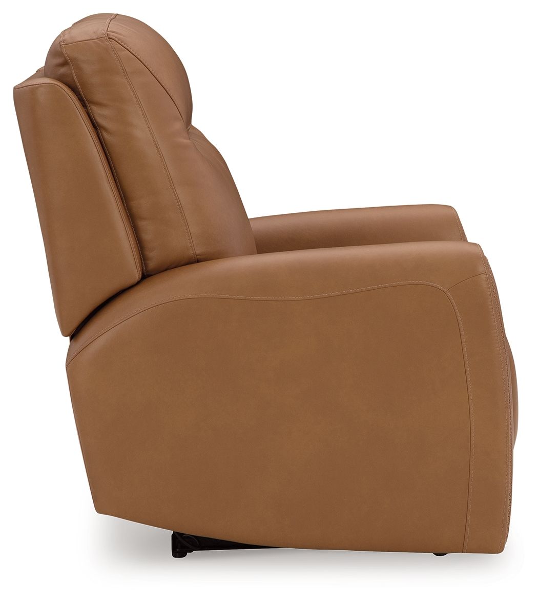 Tryanny - Butterscotch - Power Recliner/ Adj Headrest