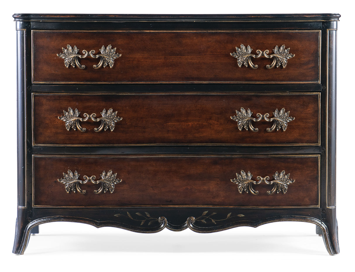 Charleston - Three-Drawer Accent Chest - Dark Brown