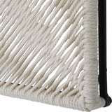 Seeing Double - Rope Wall Squares, Set Of 2 - Beige & Black