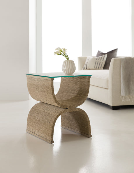 Melange - Lenny Woven End Table