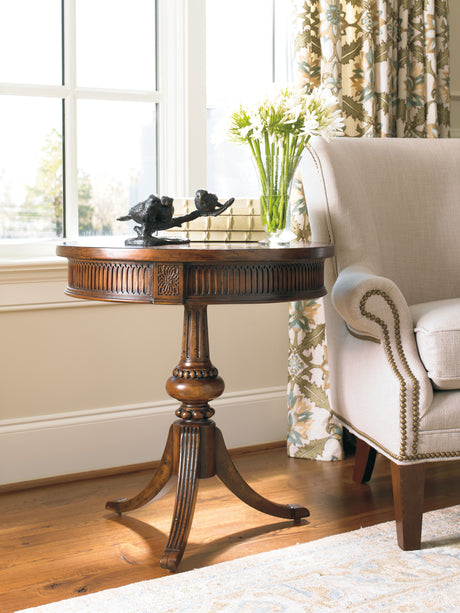 Round Pedestal Accent Table