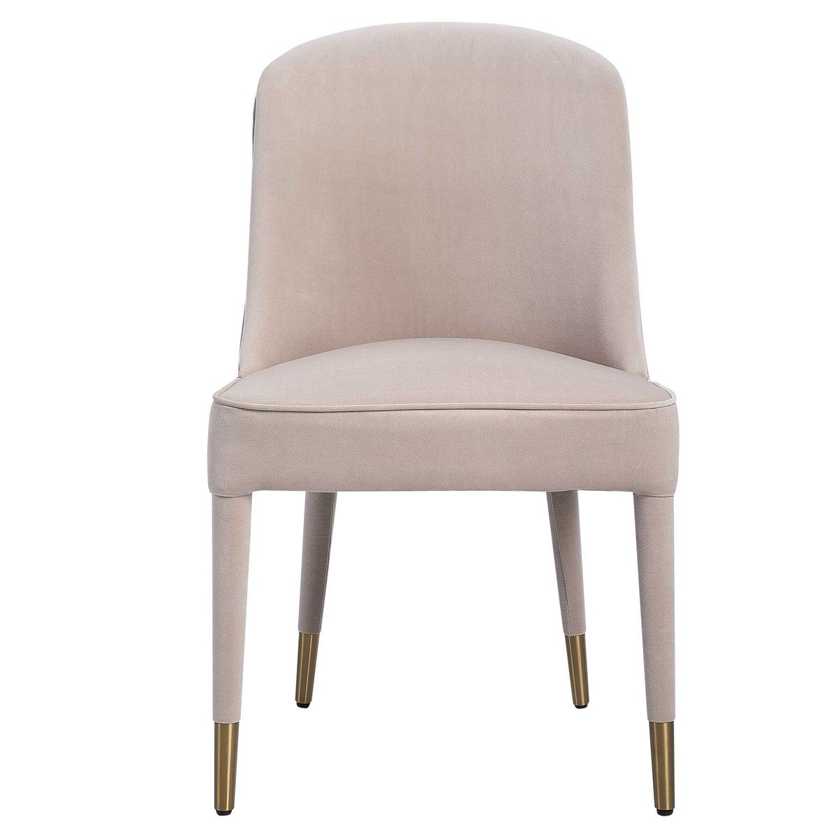 Brie - Armless Chair, Set Of 2 - Champagne