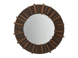 Island Fusion - Kobe Round Mirror - Dark Brown