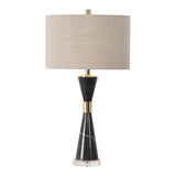 Alastair - Marble Table Lamp - Black