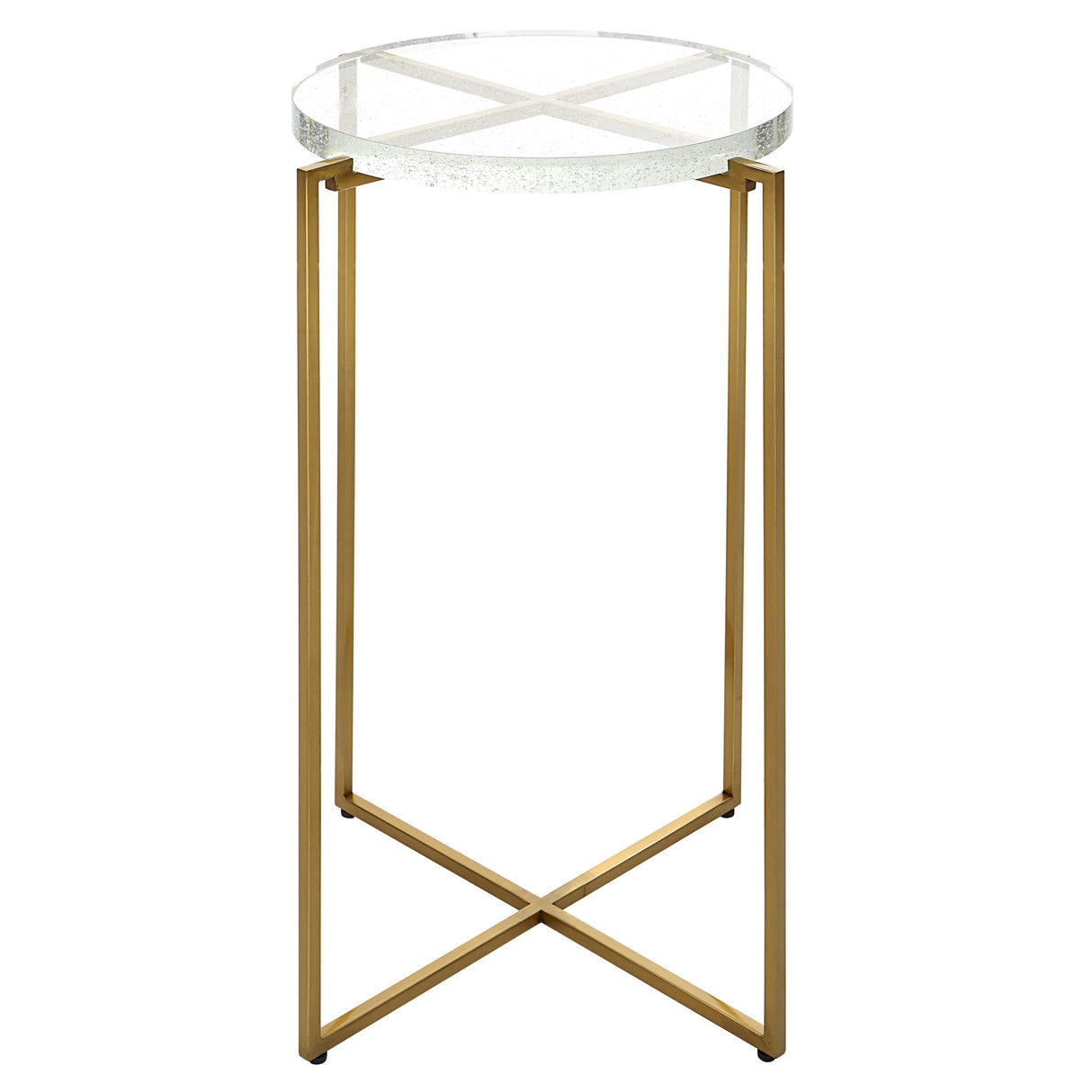 Star-crossed - Glass Accent Table - Gold