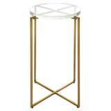 Star-crossed - Glass Accent Table - Gold