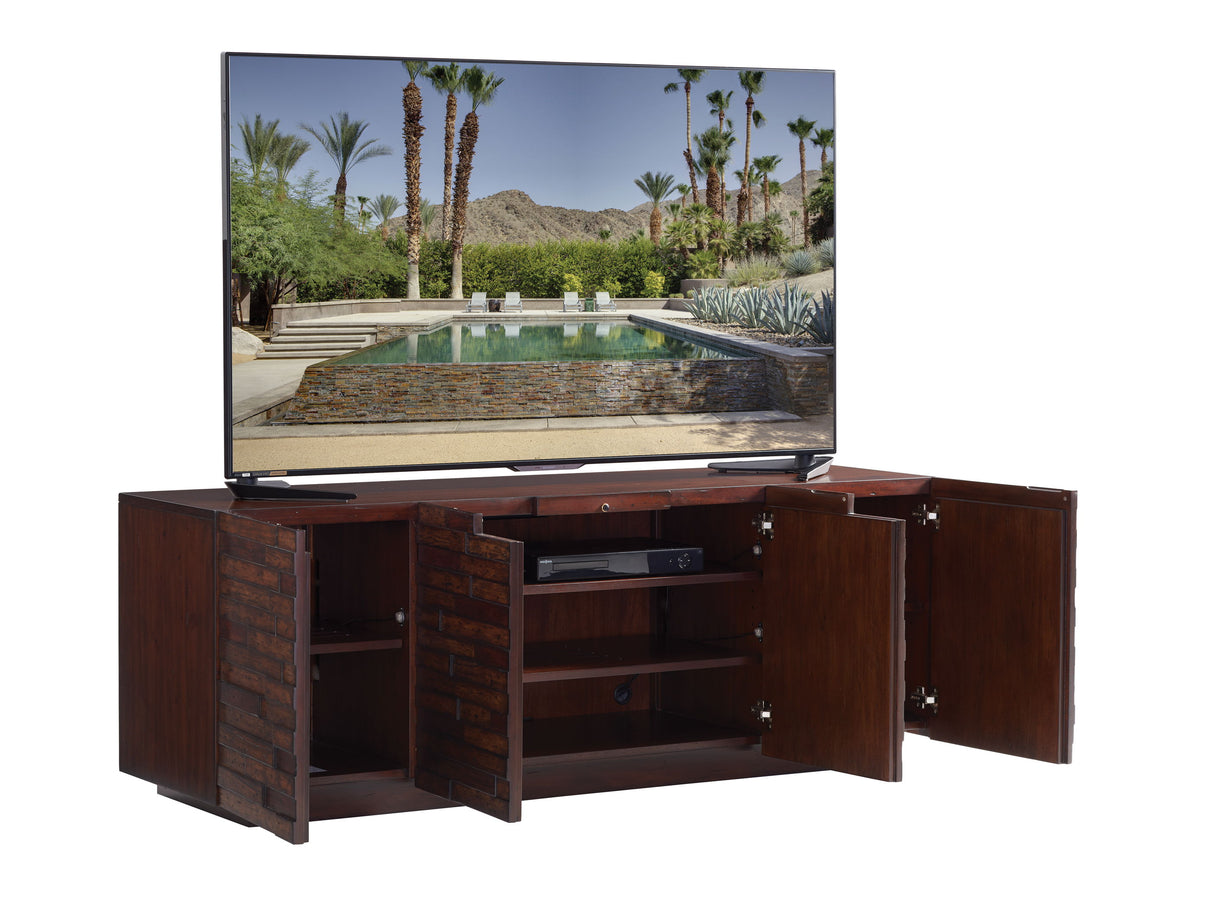 Studio Designs - Criss Cross Media Console - Dark Brown