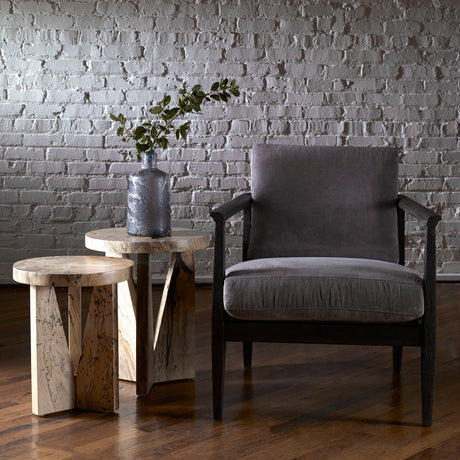 Nadette - Natural Nesting Tables, Set Of 2 - Light Brown