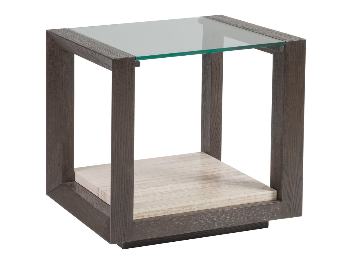 Signature Designs - Venerato Rectangular End Table - Dark Brown