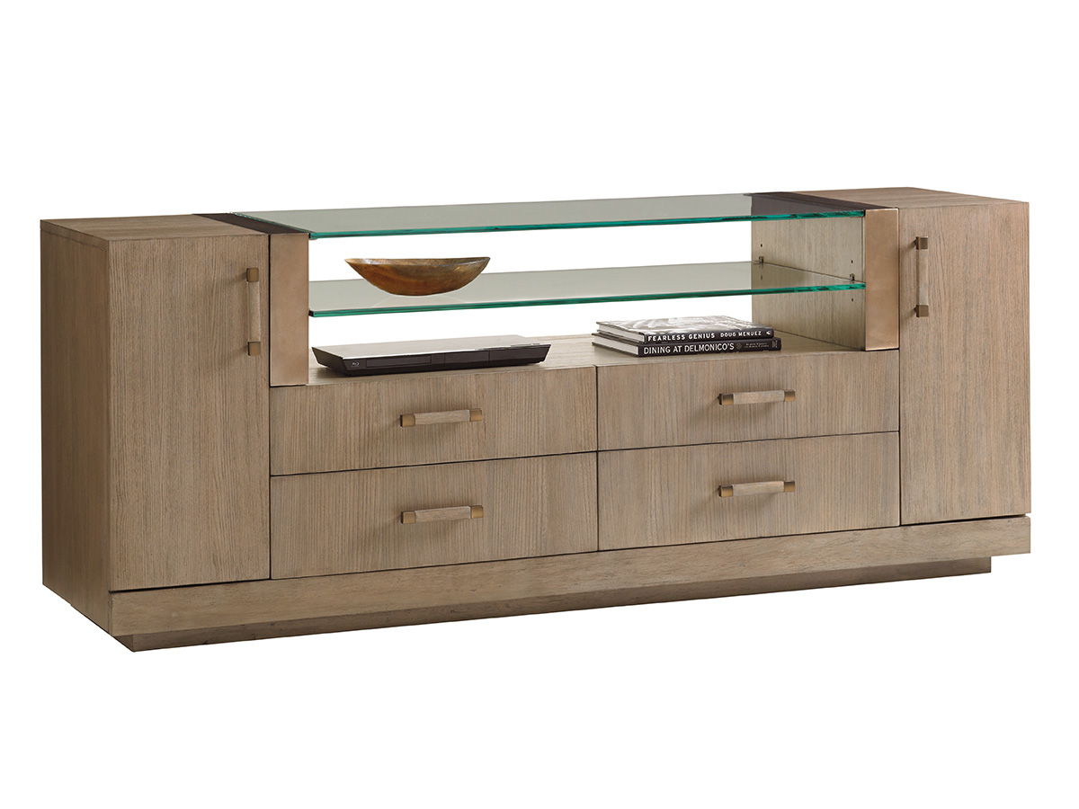 Shadow Play - Turnberry Media Console - Light Brown