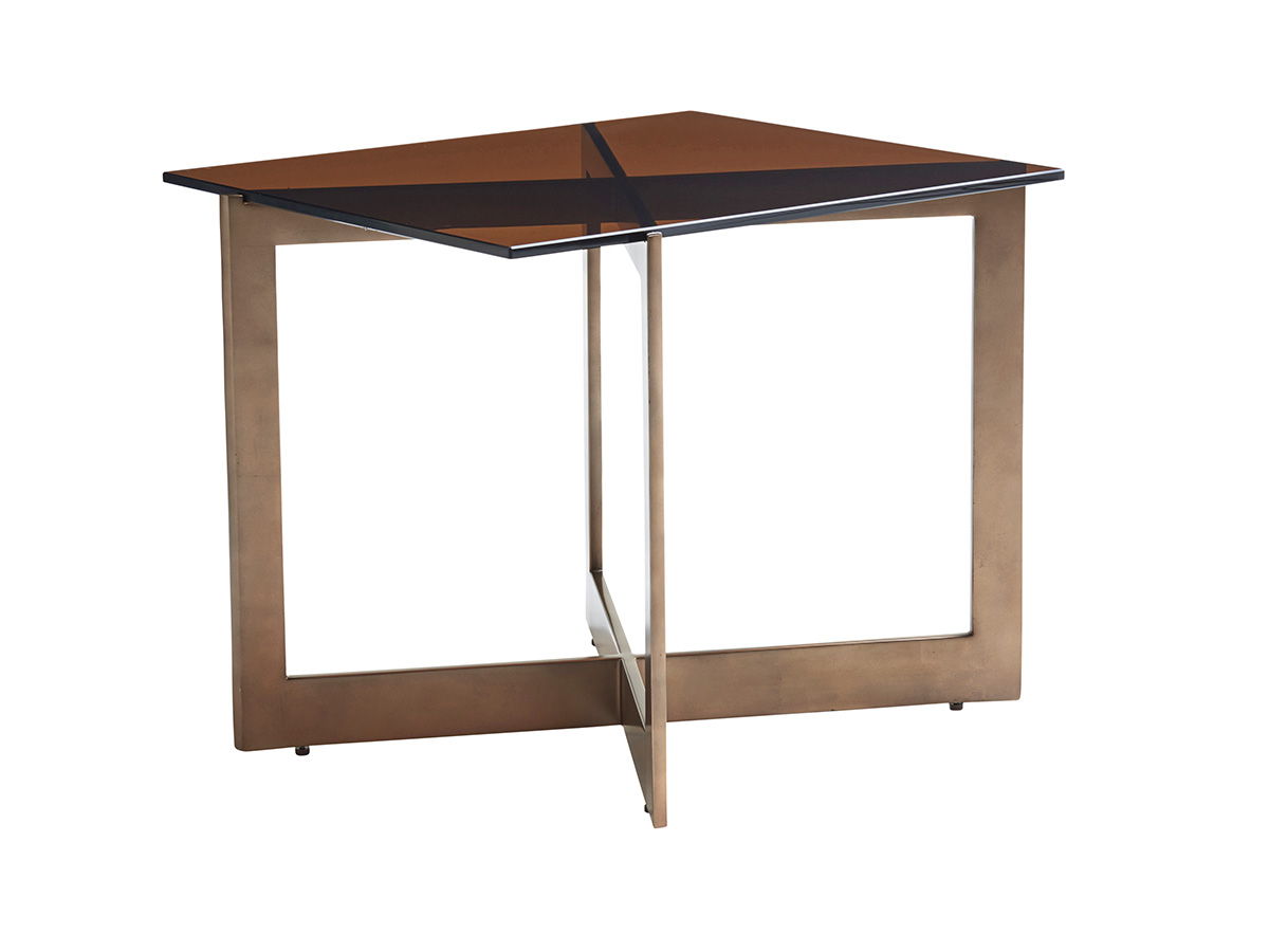 Zavala - Aperture End Table - Dark Brown