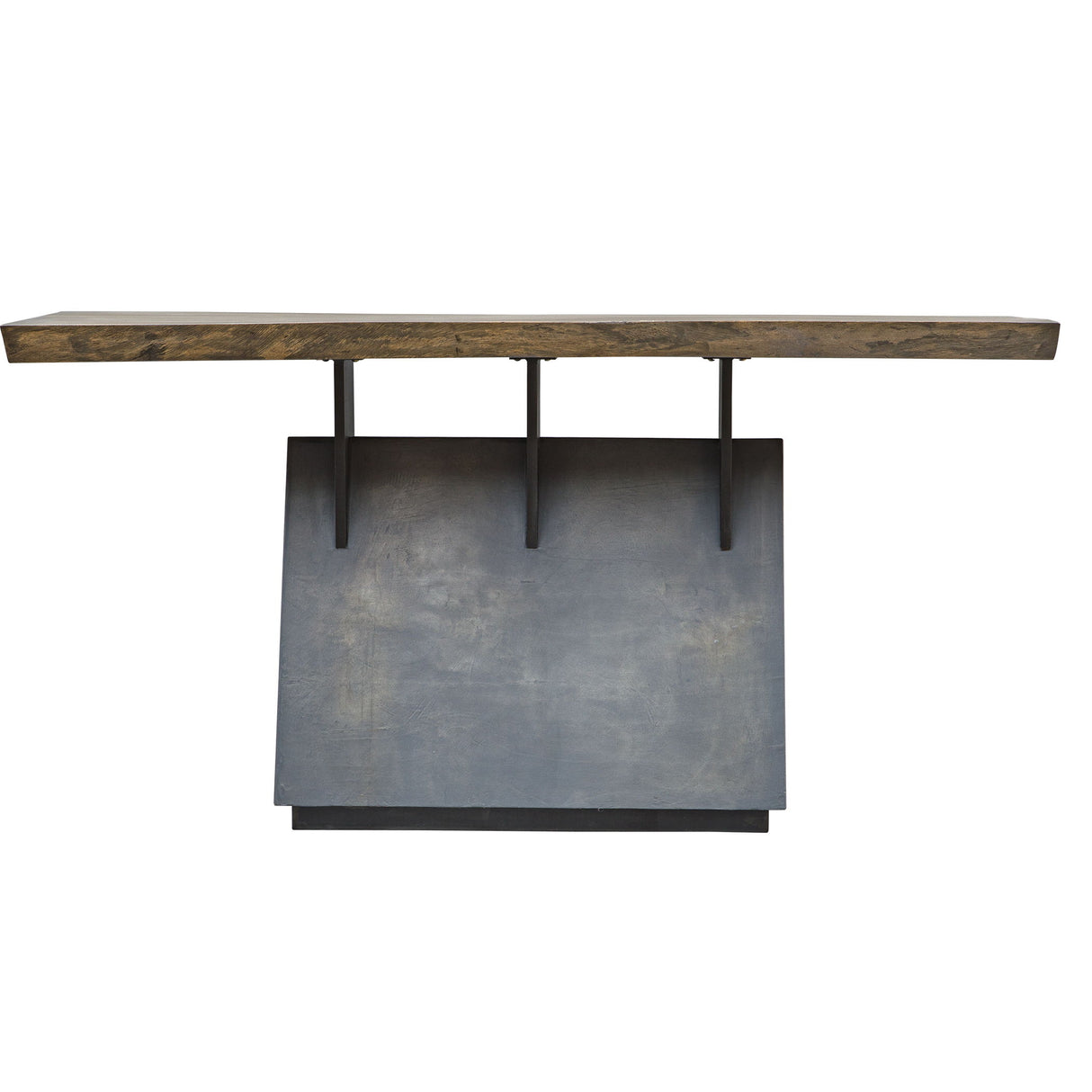 Vessel - Industrial Console Table - Brown, Dark & Gray, Dark