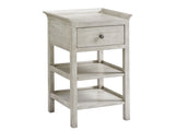 Oyster Bay - Pellham Night Table - Pearl Silver