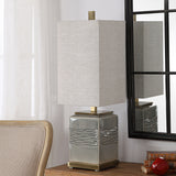 Covey - Glaze Buffet Lamp - Gray