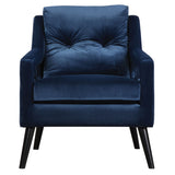 O'brien - Velvet Armchair - Blue