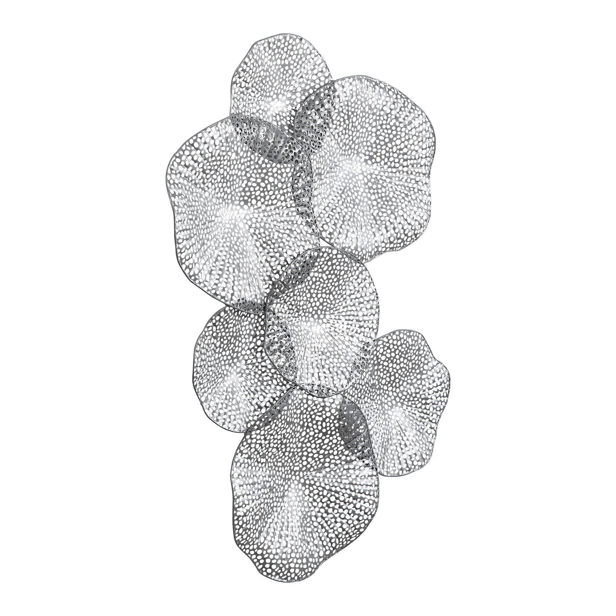 Ripley - Pewter Metal Wall Art - Pearl Silver