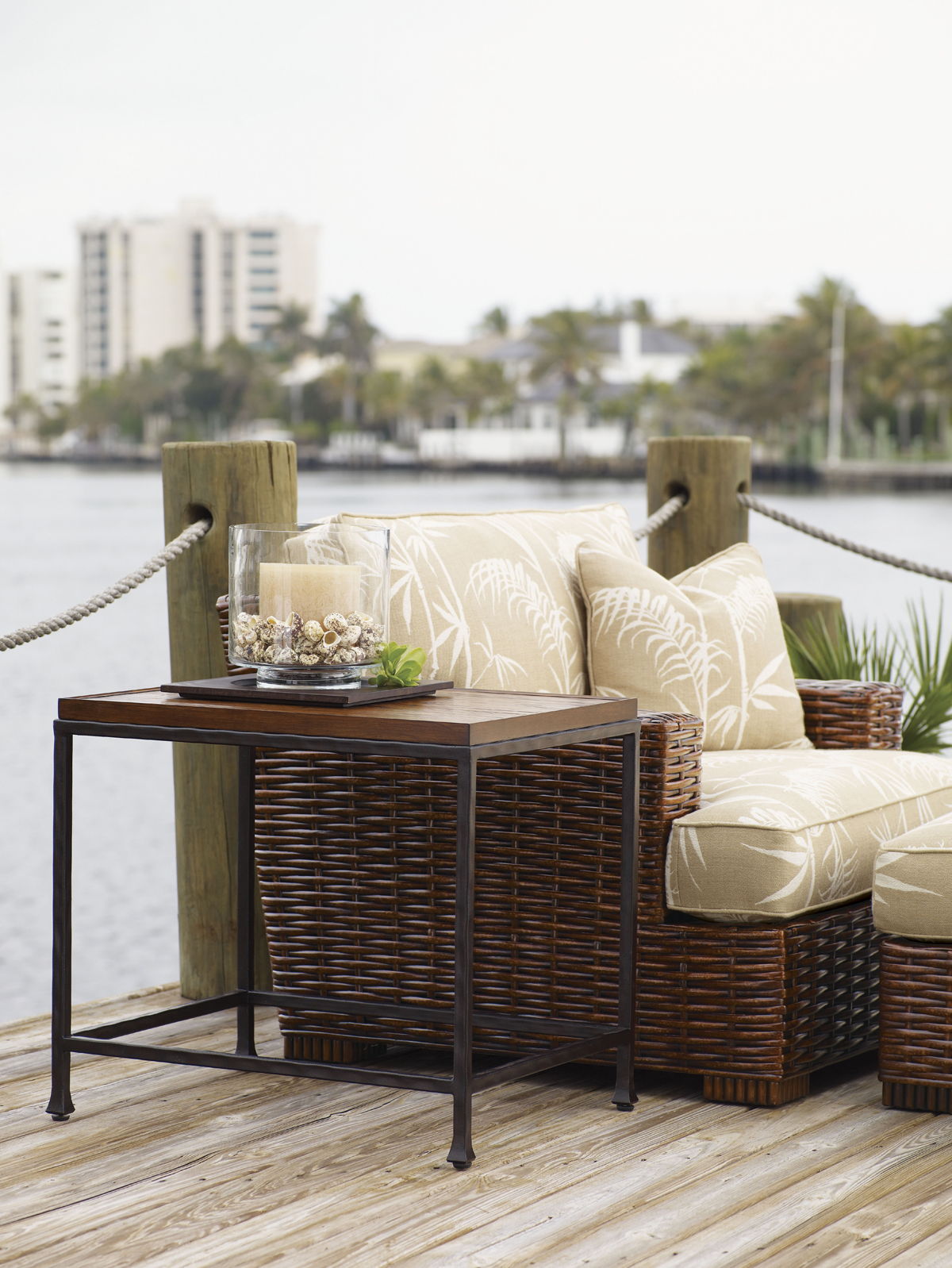 Ocean Club - Ocean Reef End Table - Dark Brown