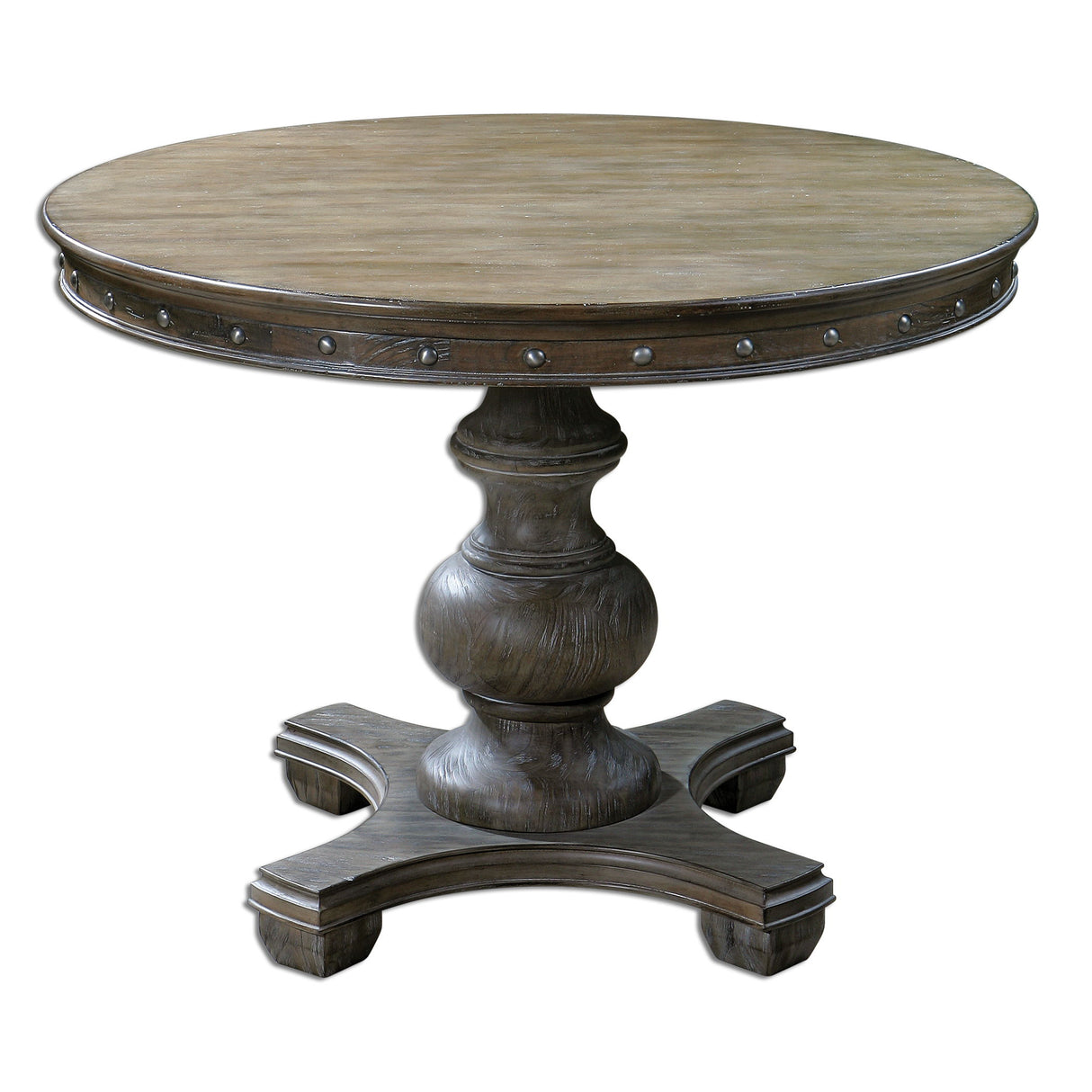 Sylvana - Wood Round Table - Brown, Dark