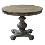 Sylvana - Wood Round Table - Brown, Dark