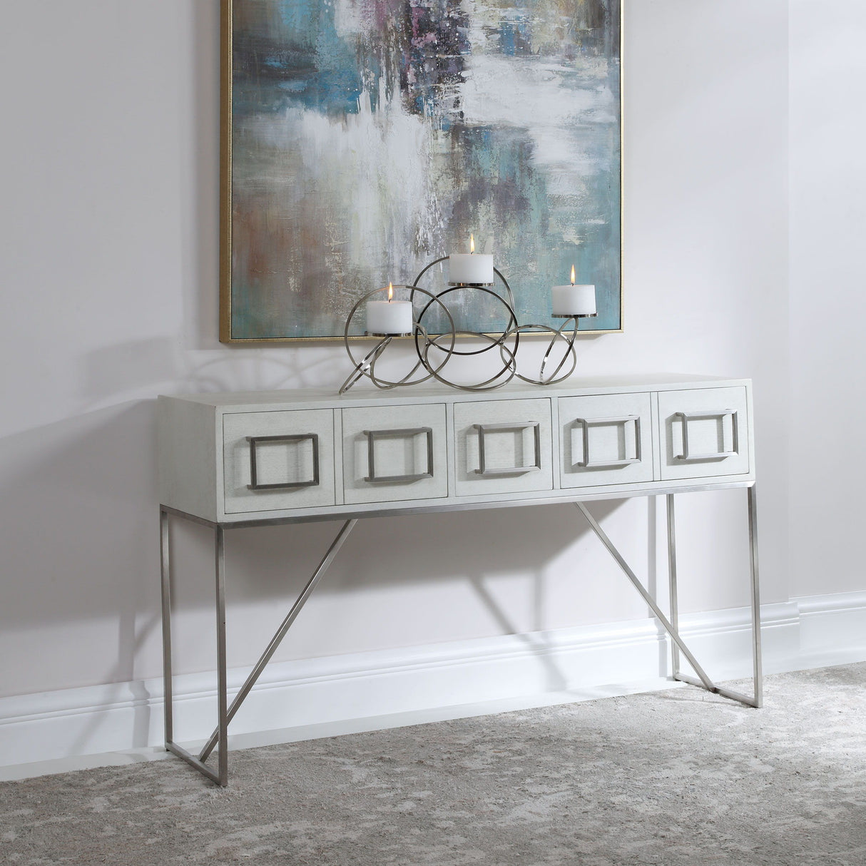 Abaya - Console Table - White