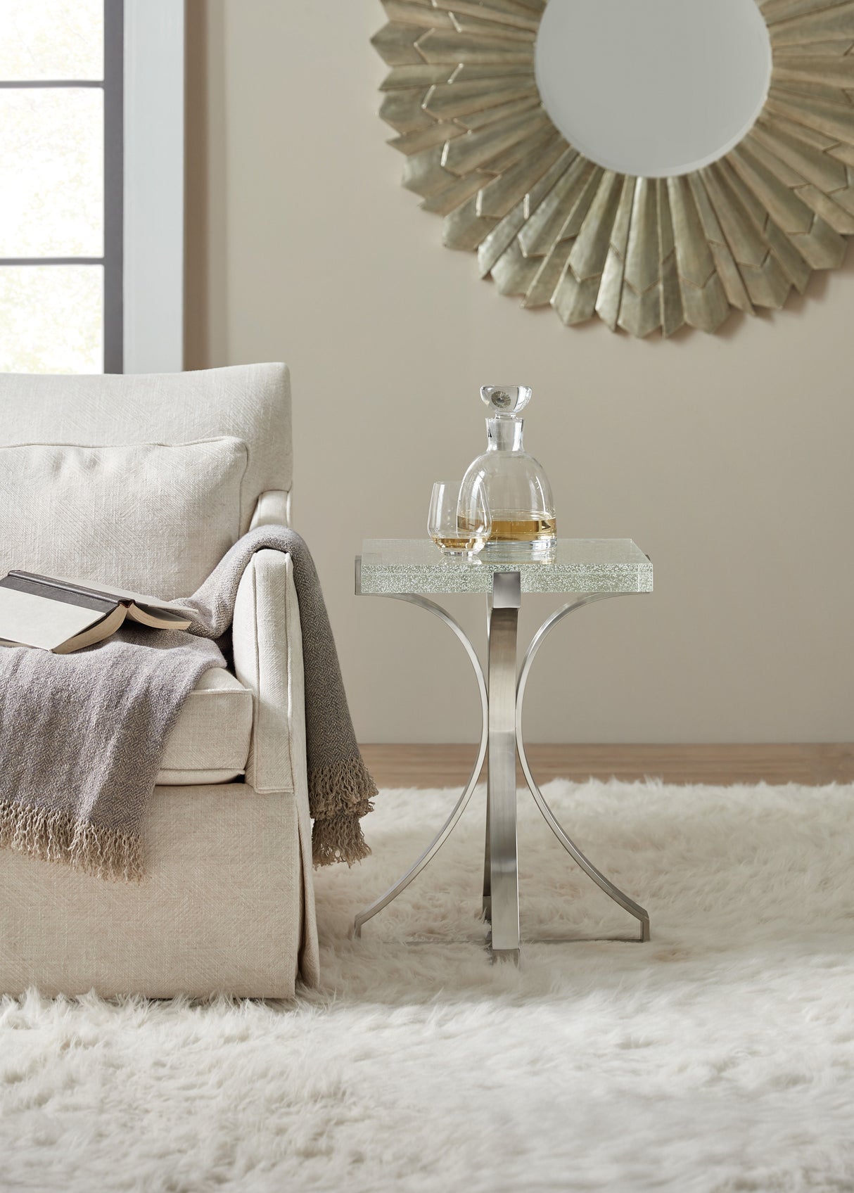 Bubble Glass Accent Table