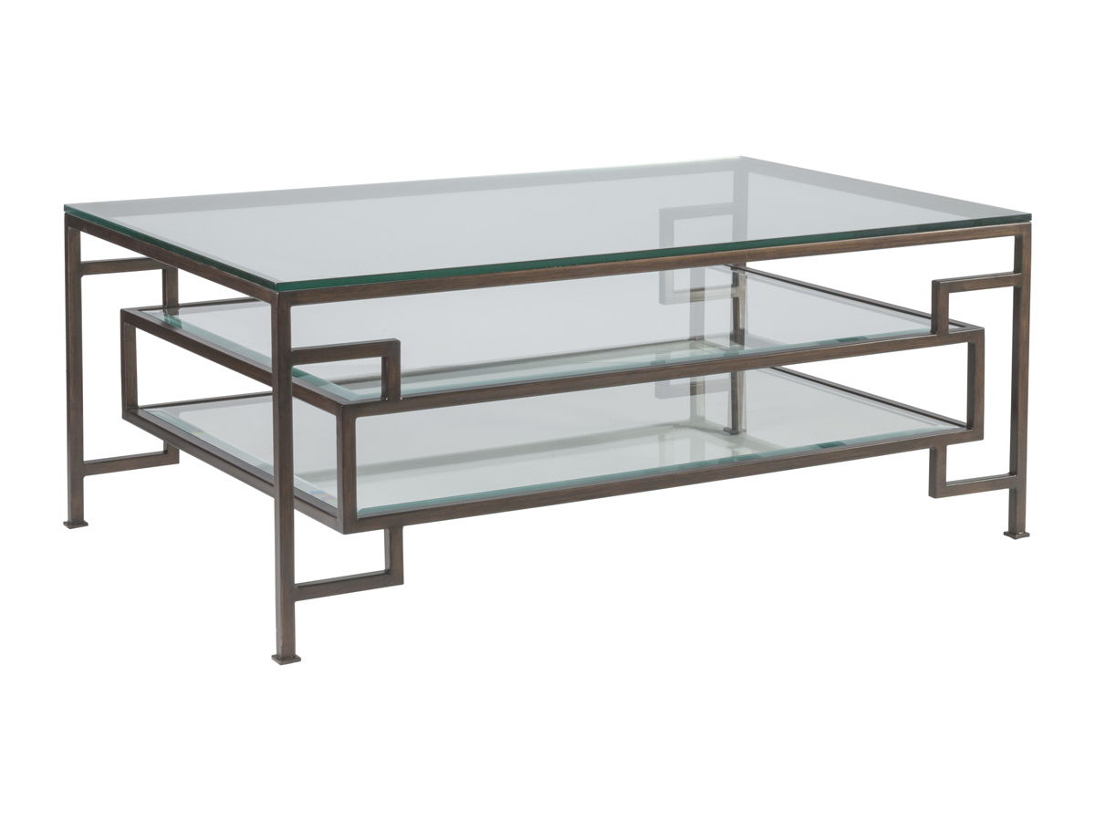 Metal Designs - Suspension Rectangular Cocktail Table - Dark Brown