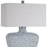 Matisse - Textured Glass Table Lamp - Blue, Light