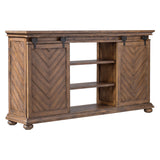 Primalia - Barn Door Media Console - Light Brown