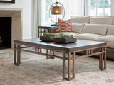 Cypress Point - Montera Travertine Cocktail Table - Dark Brown