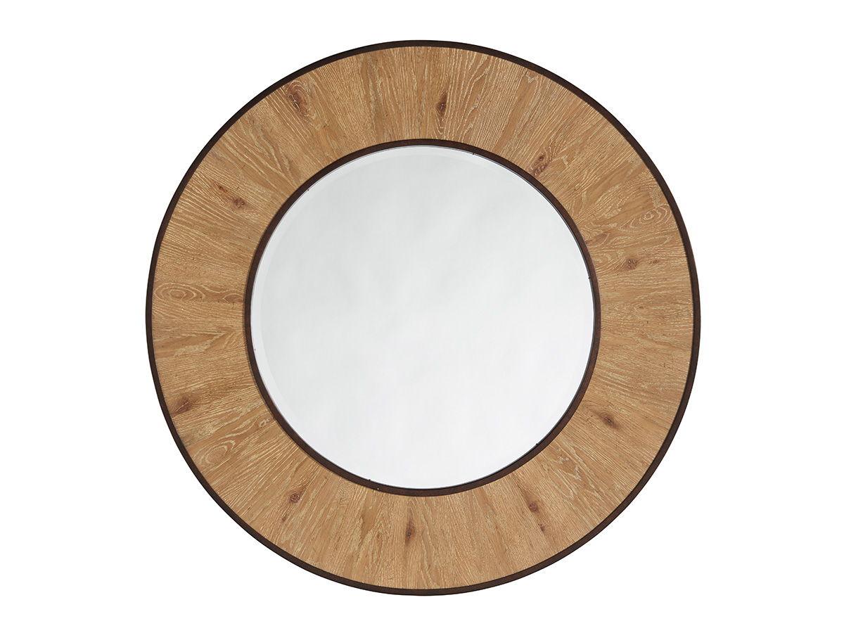 Los Altos - Carins Round Mirror - Light Brown