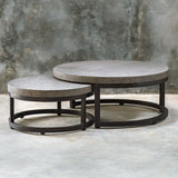 Aiyara - Nesting Tables, Set Of 2 - Gray