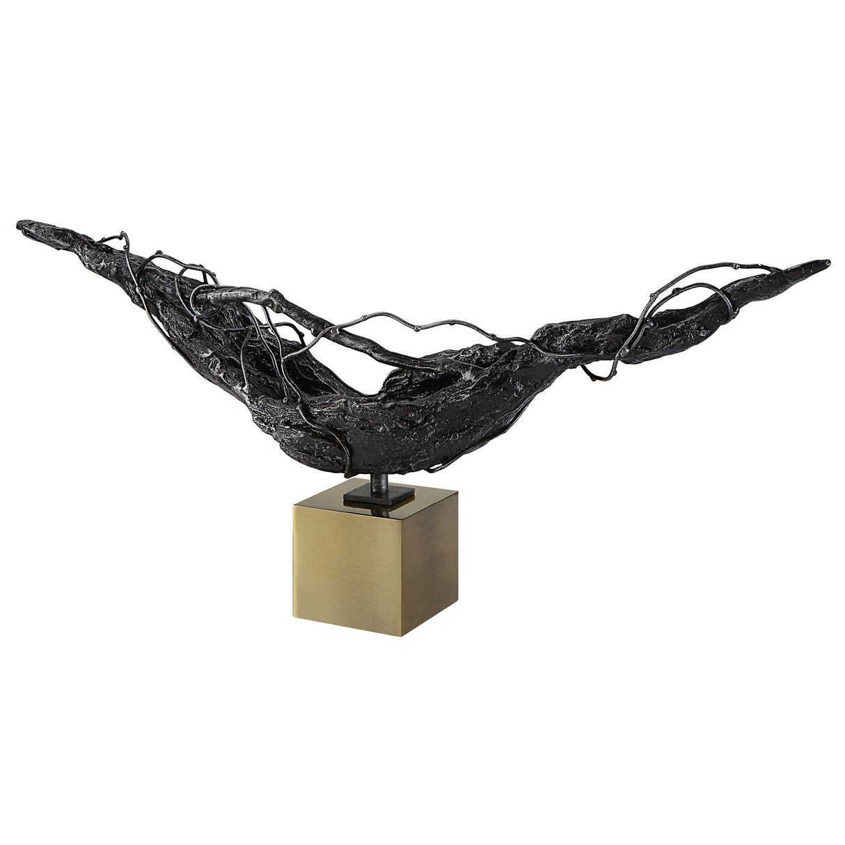 Tranquility - Abstract Sculpture - Black