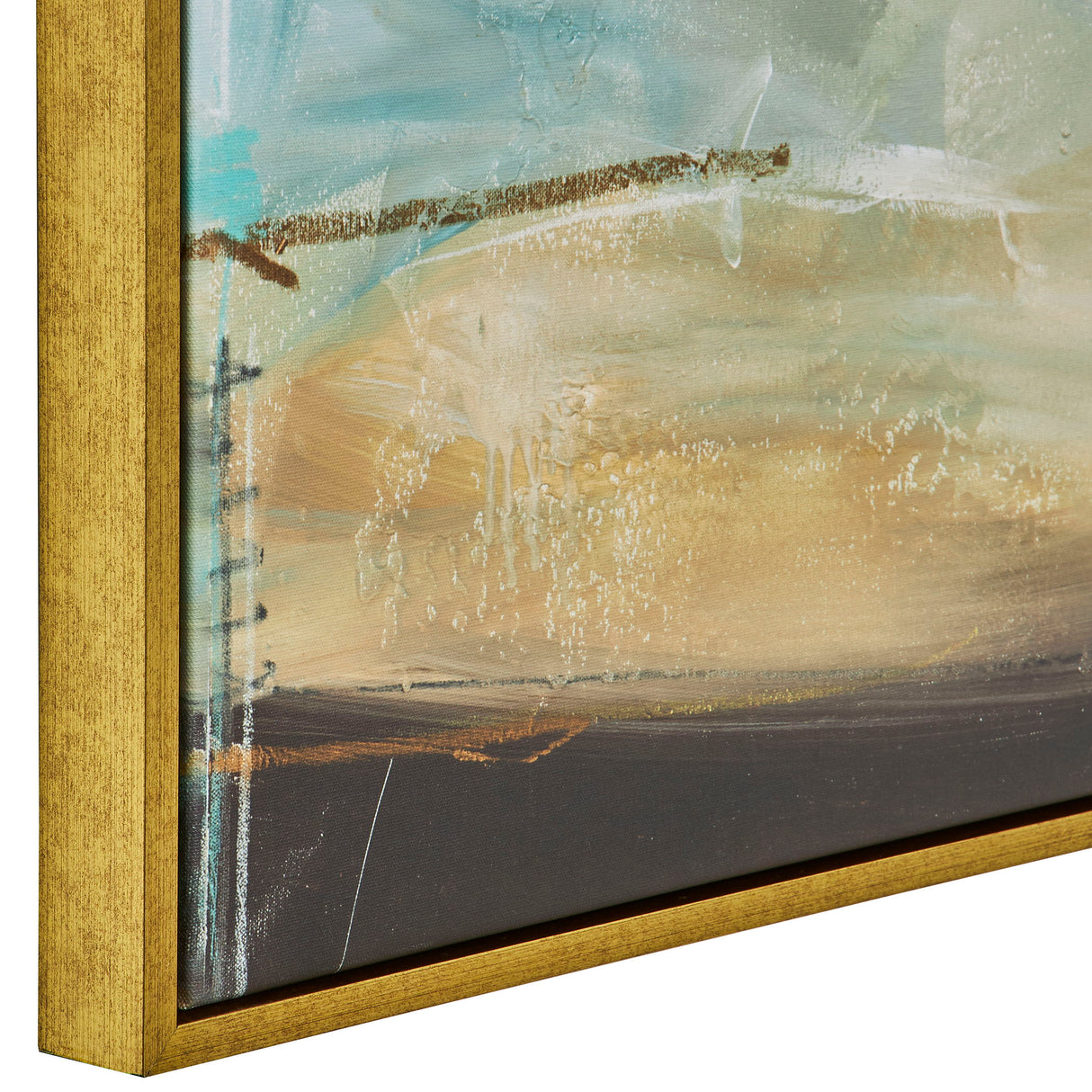 Painters High - Revisited Framed Abstract Art - Gold