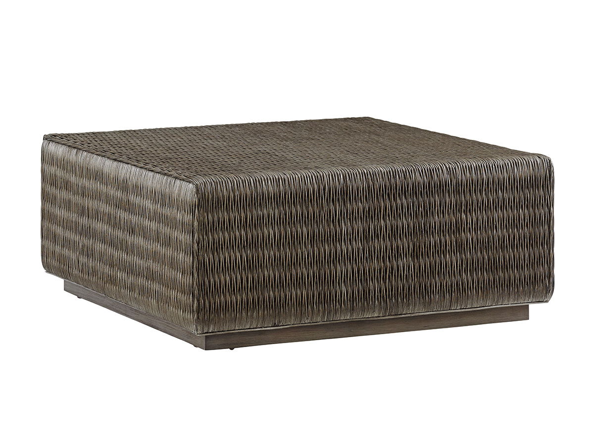 Cypress Point - Seawatch Woven Cocktail Table - Dark Brown