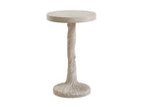 Malibu - Saddle Peak Round Accent Table - Beige