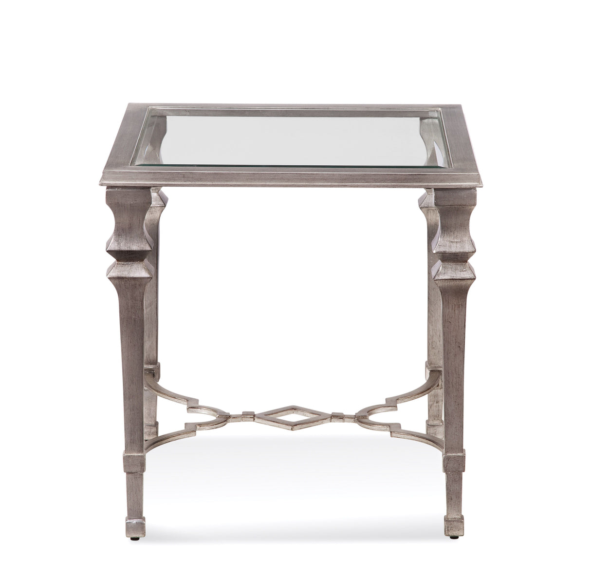 Sylvia - Square End Table - Silver